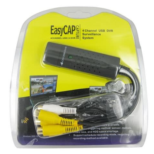 4 Channel USB Video Capture Card DVR For CCTV Camera Monitor DVD 4CH Usb Dvr Cards Board To VHS Video Recording PAL /NTSC. 