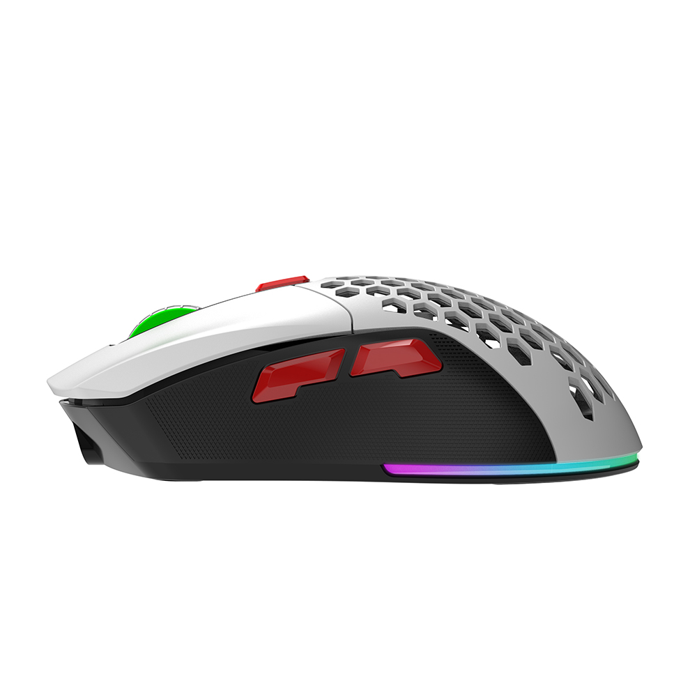 Zeus X Gundam Astray Redframe Replaceable Casing RGB LED Wired Gaming mouse-2Casings(GD-003). 