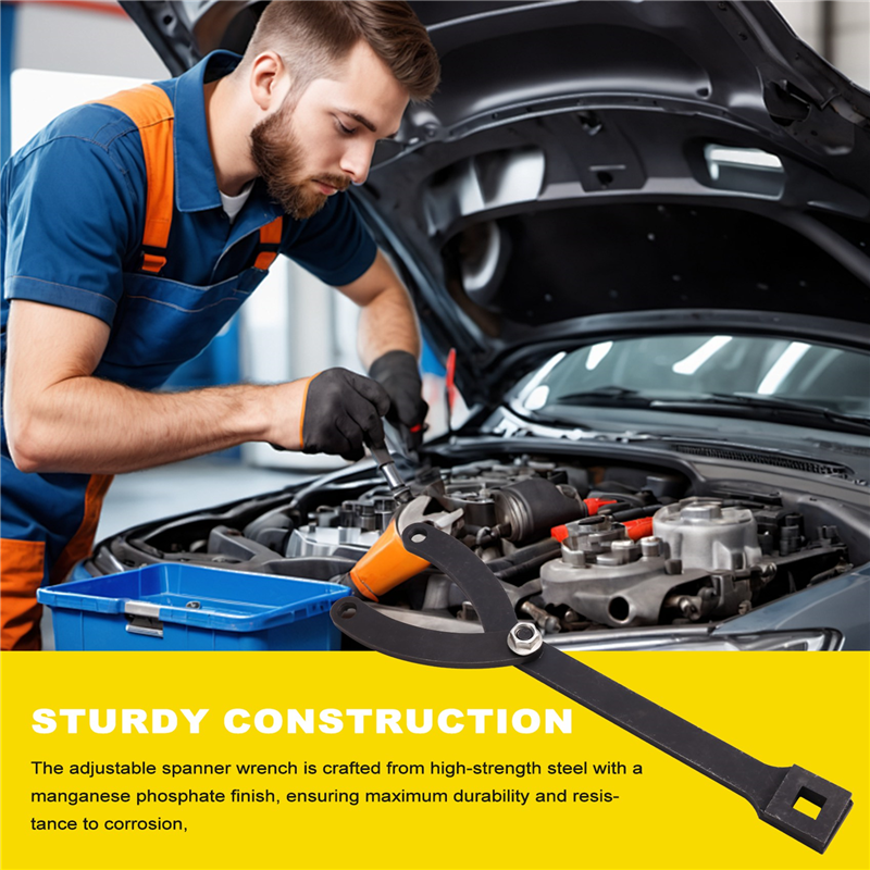 Spanner Wrench Adjustable Spanner Wrench Set Variable Pin Spanner Wrench for Cars, Motorcycles 15PCS. 