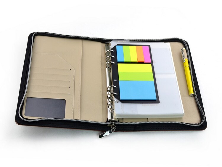 Sticky Notes Memo Pad Diary Stationary With 6 Rings. 