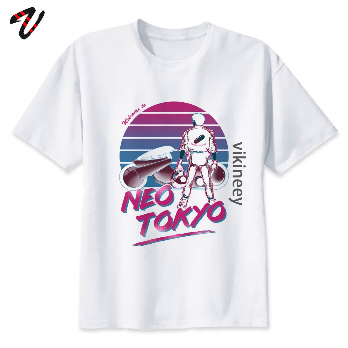 Vaporwave Akira Synthwave Japanese Anime New Vestrts Harajuku Camiseta JUNJI ITO Funny Women Men White T Shirt Print 100 Cotton. 