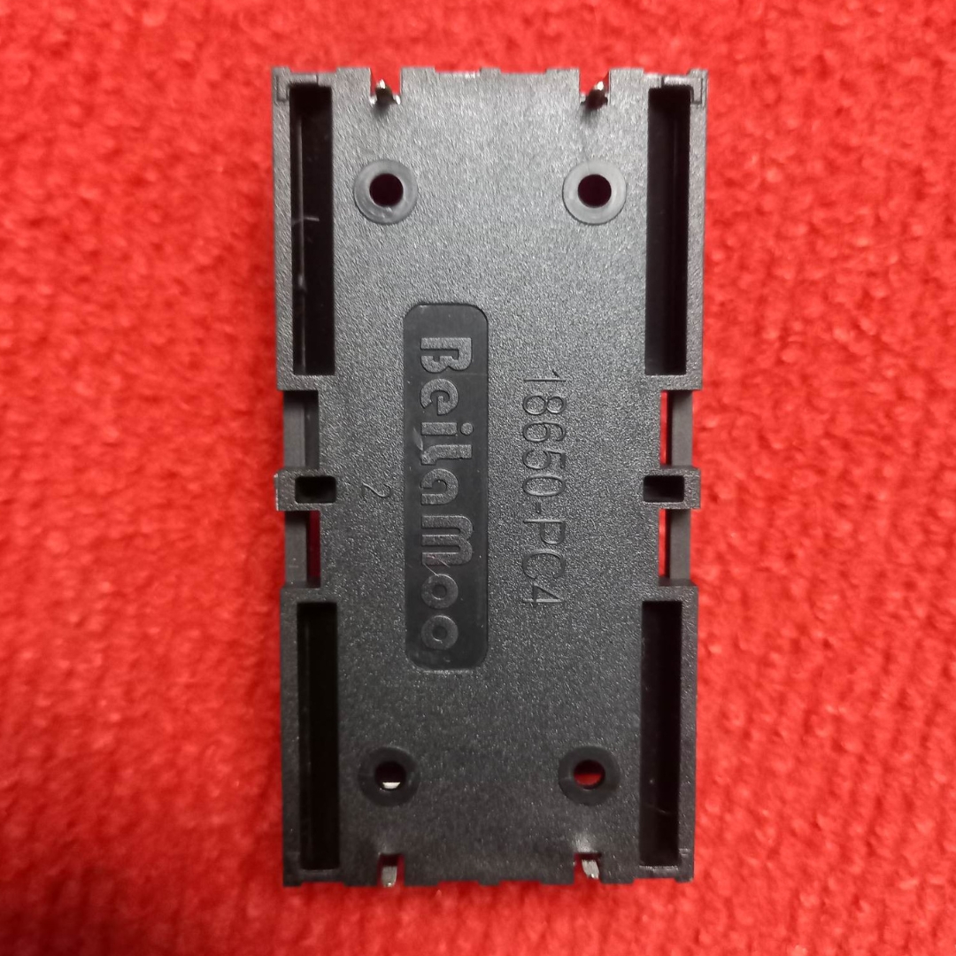 2 Tank 18650 Pc4 P.C.B Mounting Type Rechargeable Battery Holder Two Cell Plastic Storage Box Case With Leads 18650 Model Batteries Fit Series-Parallel Connections - Multi Plug. 