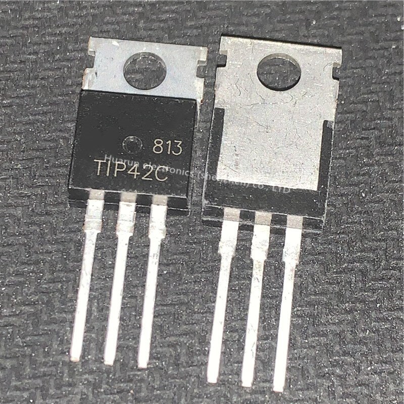 A Class TIP42C TIP42 TIP 42 Transistor PNP 100V 6A 65W 3MHz Darlington Power Transistor Epitaxial Silicon Transistor TO-220 Package Electrical Circuitry & Parts. 