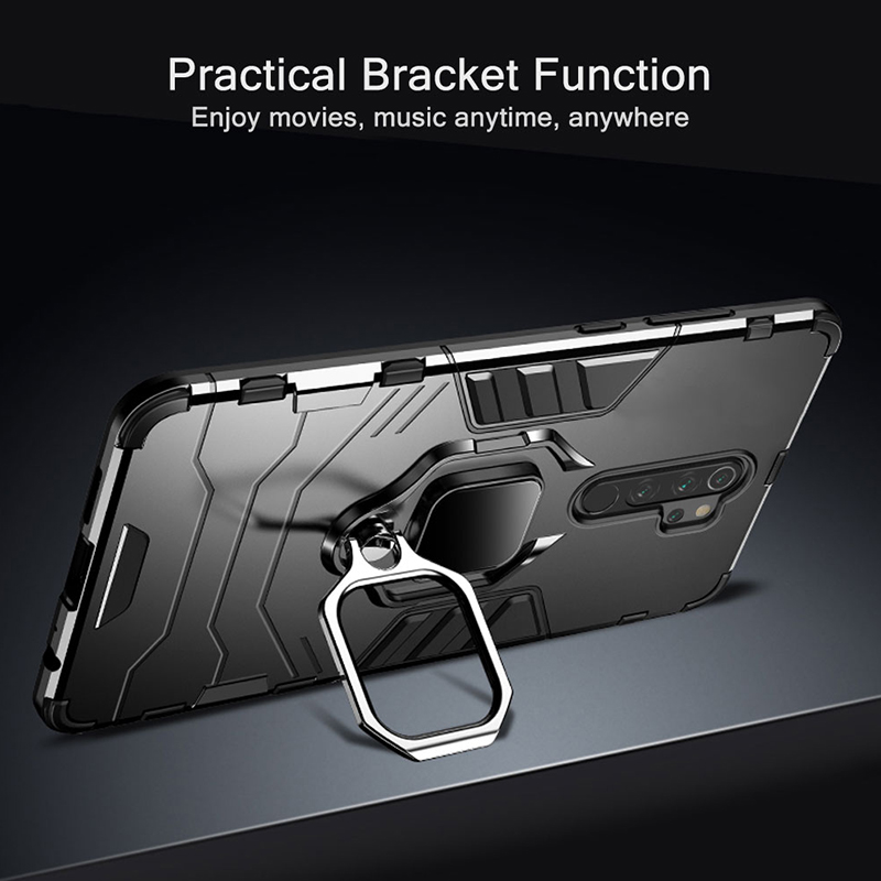 KEYSION Shockproof Case for Redmi Note 10 10 Pro Max 9s 8 8A 7 7A 8T K20 K40 Back Phone Cover for Xiaomi Mi 9T A2 A3 9SE Mi 11. 