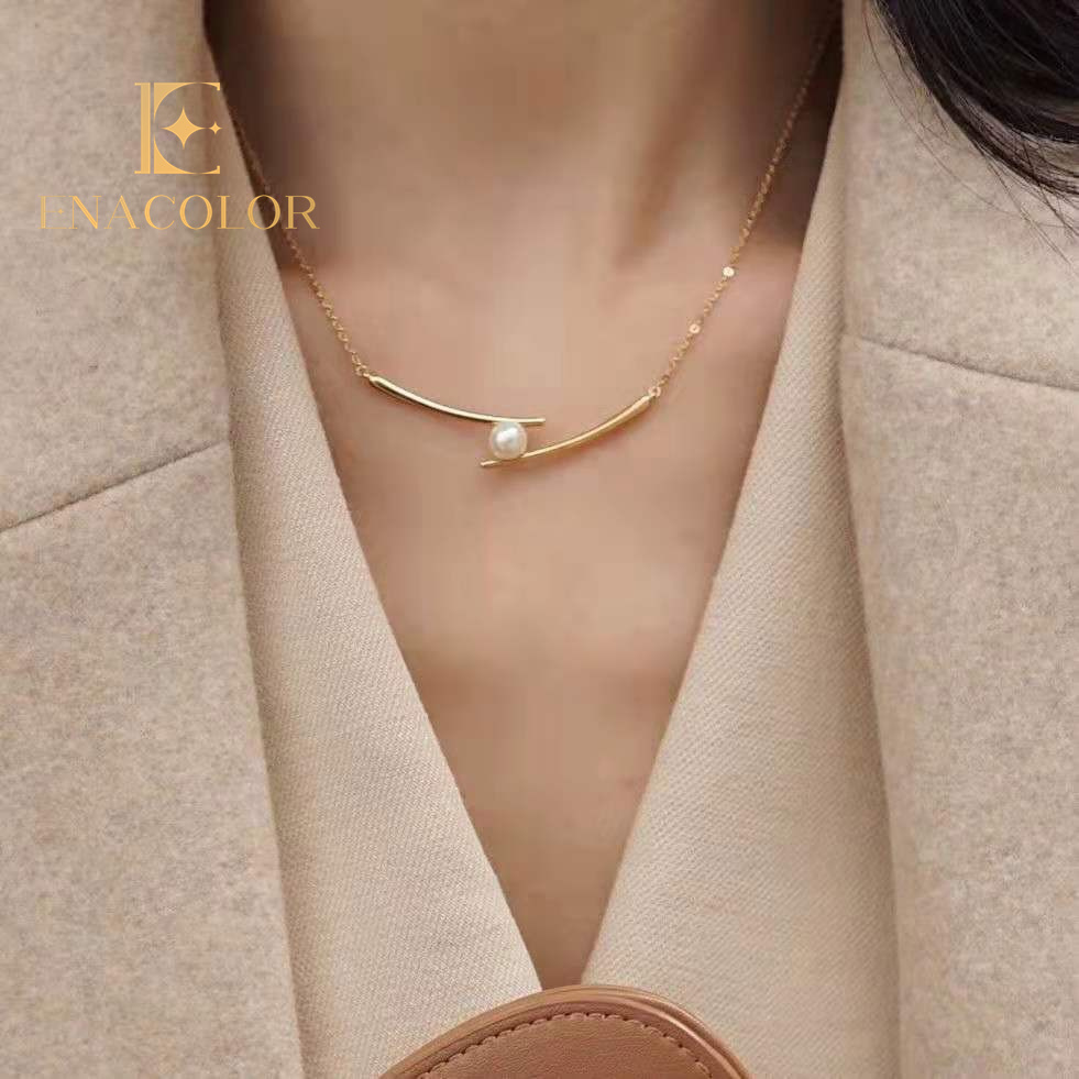 Korean Pearl Chopsticks Necklace Ins Girl New Fashion Women
