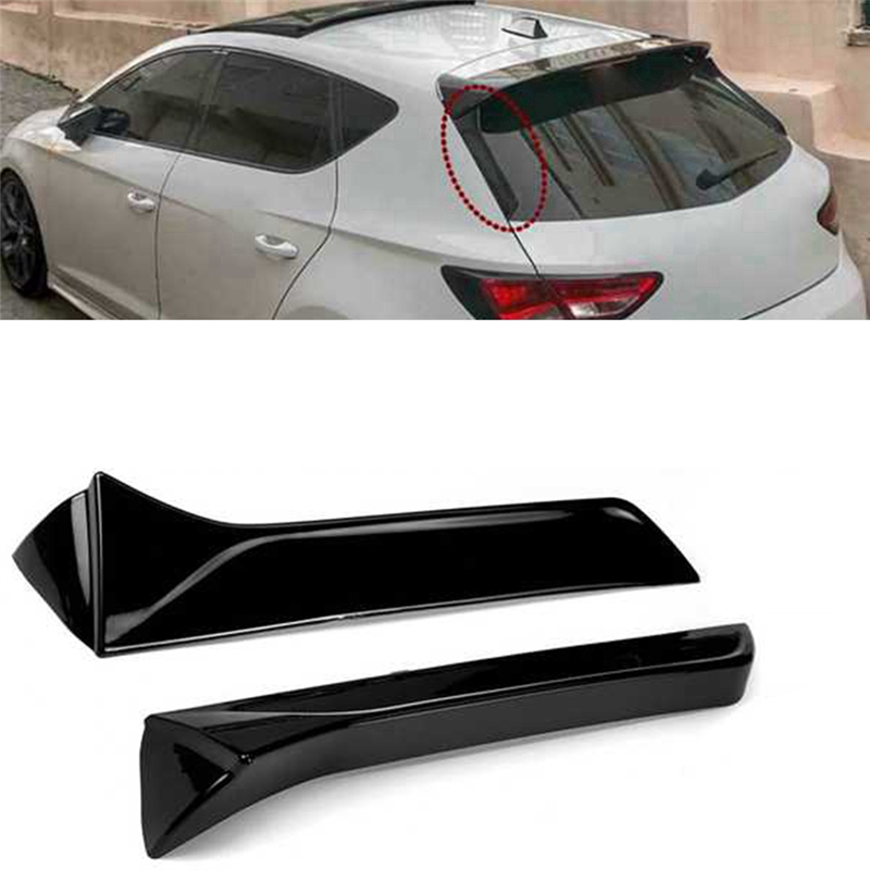 For Vertical Rear Window Side Spoiler for SEAT 2013-2021 Mirror. 