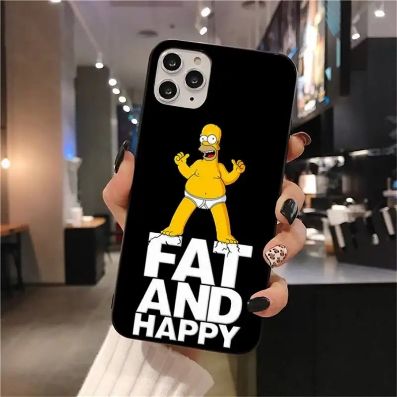 Funny Cartoon Homer Simpson Family Phone Case For iphone 14 13 12 11 Pro Mini XS Max 8 7 Plus X SE 2020 XR cover Abandon Abandon. 