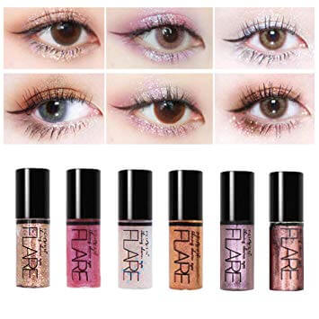 Flare 3 Pcs Glitter Eye-liner Beauty Tools Applicator Face