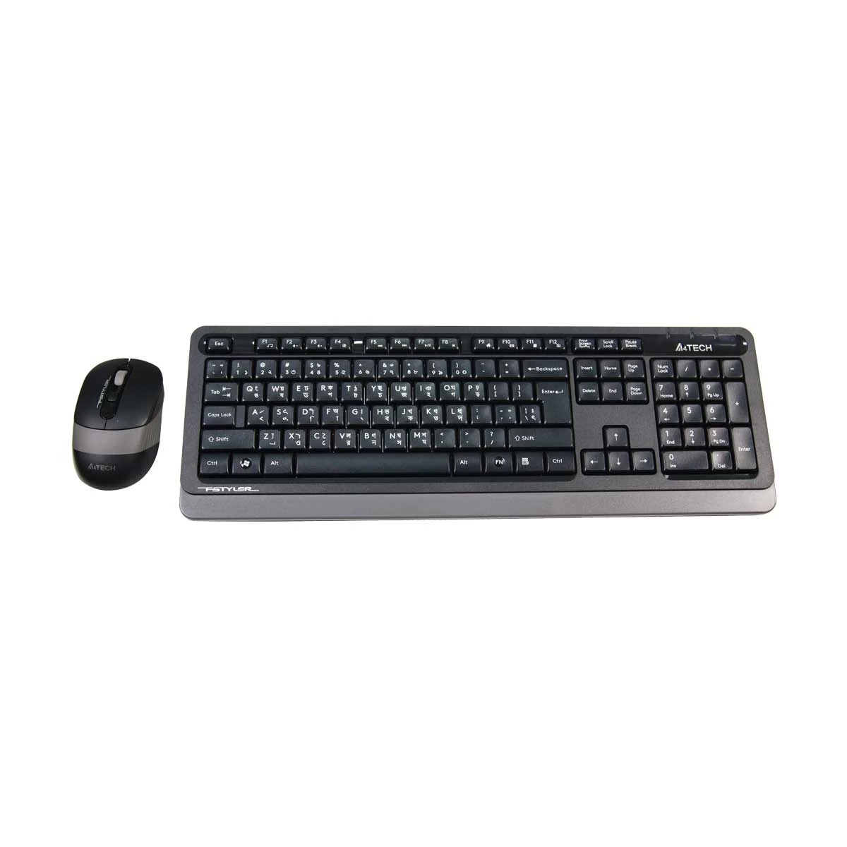 A4TECH FG1010 Wireless Keyboard Mouse Combo with Bangla. 