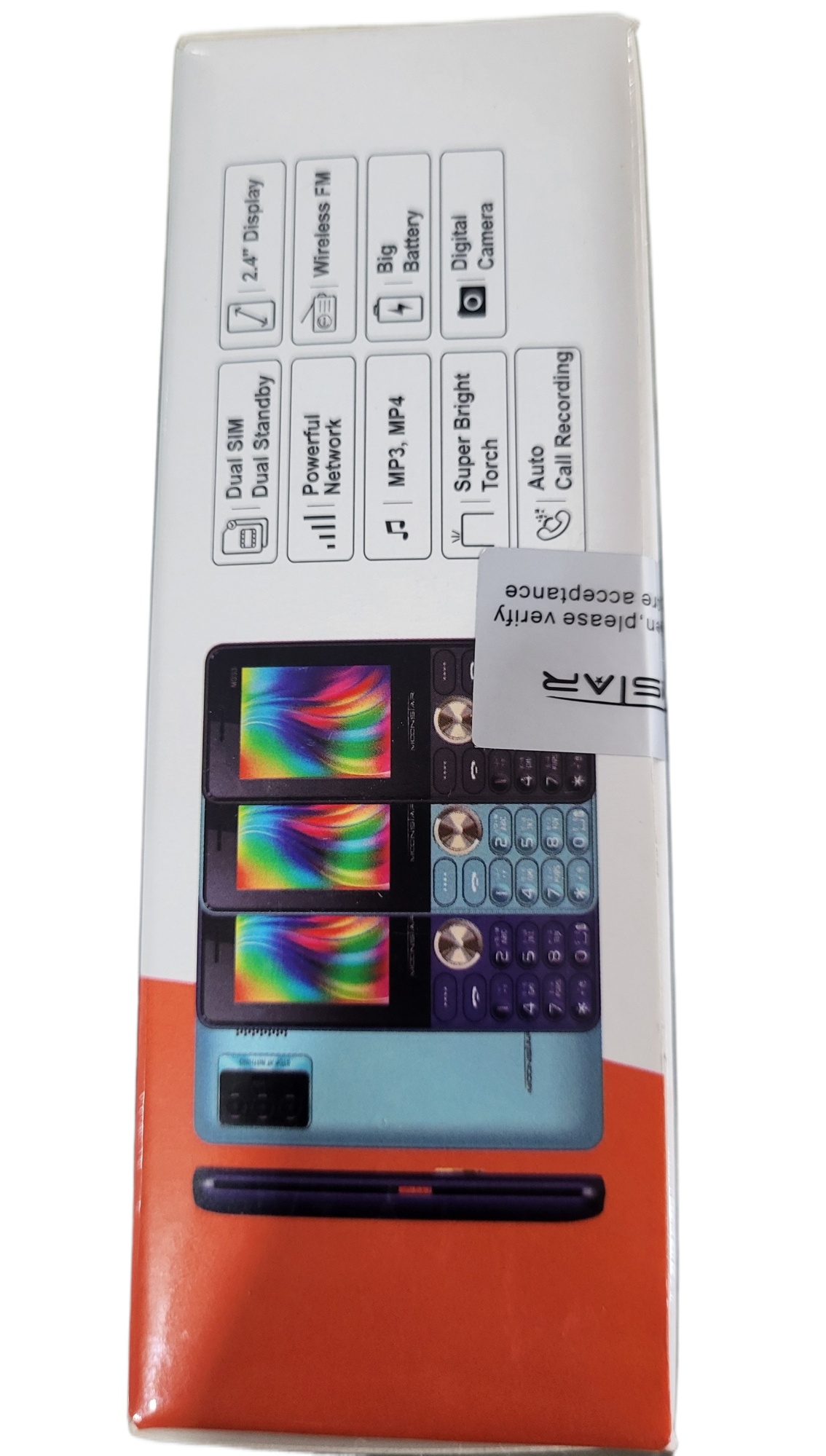 MoonStar M333 Feature Phone 2,4" display Digital Camera Big Battery. 