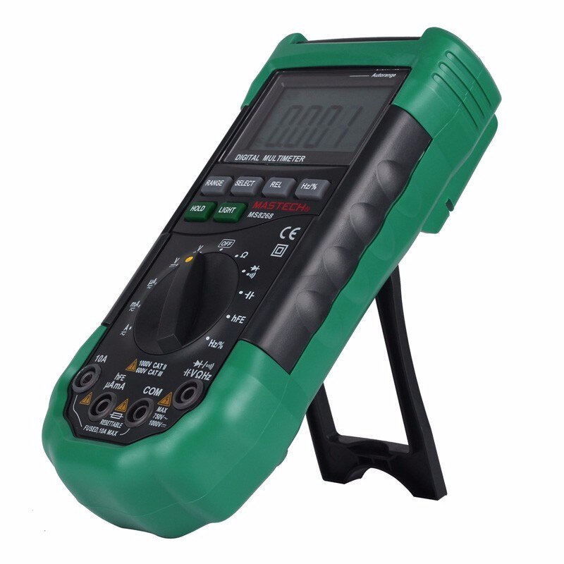 MASTECH MS8268 Digital Multimeter Manual&Auto protection ac/dc ammeter voltmeter ohm Frequency electrical tester diode detector. 