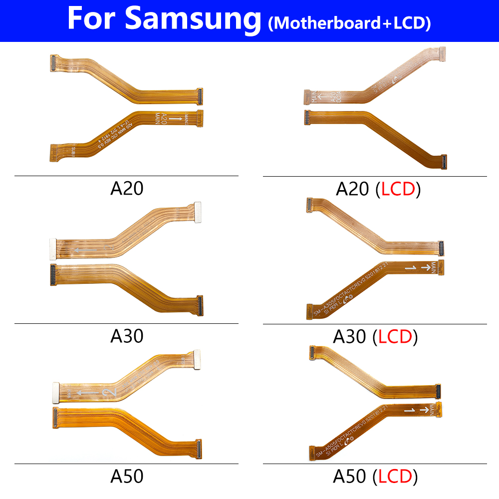 NEW Main FPC LCD Display Connector Mainboard Flex Cable Ribbon For Samsung A60S A20E A10 A20 A30 A40 A50 A60 A70 A80 A90. 