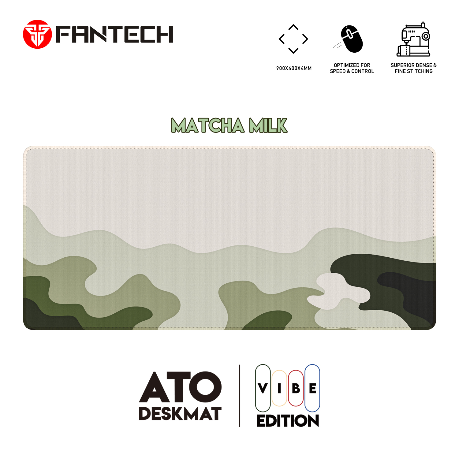FANTECH ATO MP905 VIBE EDITION DESK MAT Durable Edge Stitching Water Proof Silky Smooth Surface Anti-slip base Size 900x400x4mm Various Design Mousepad For Gaming Gamers. 