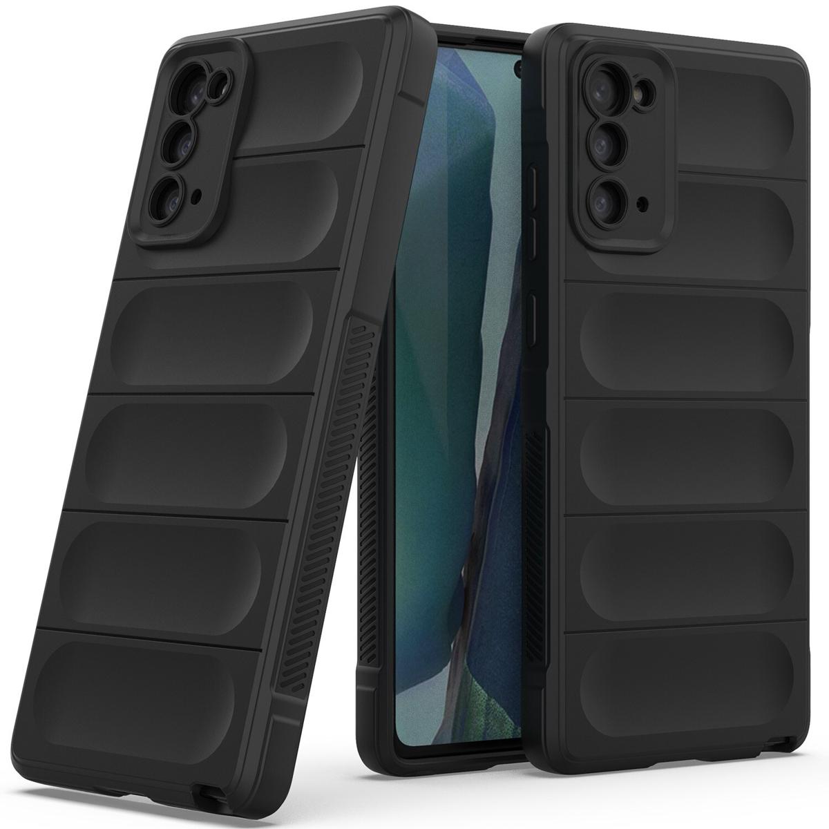 lthmy for Samsung Galaxy Note 20 5G Flexible TPU Rubber Grip Shock-Absorbent Protective Case Cover