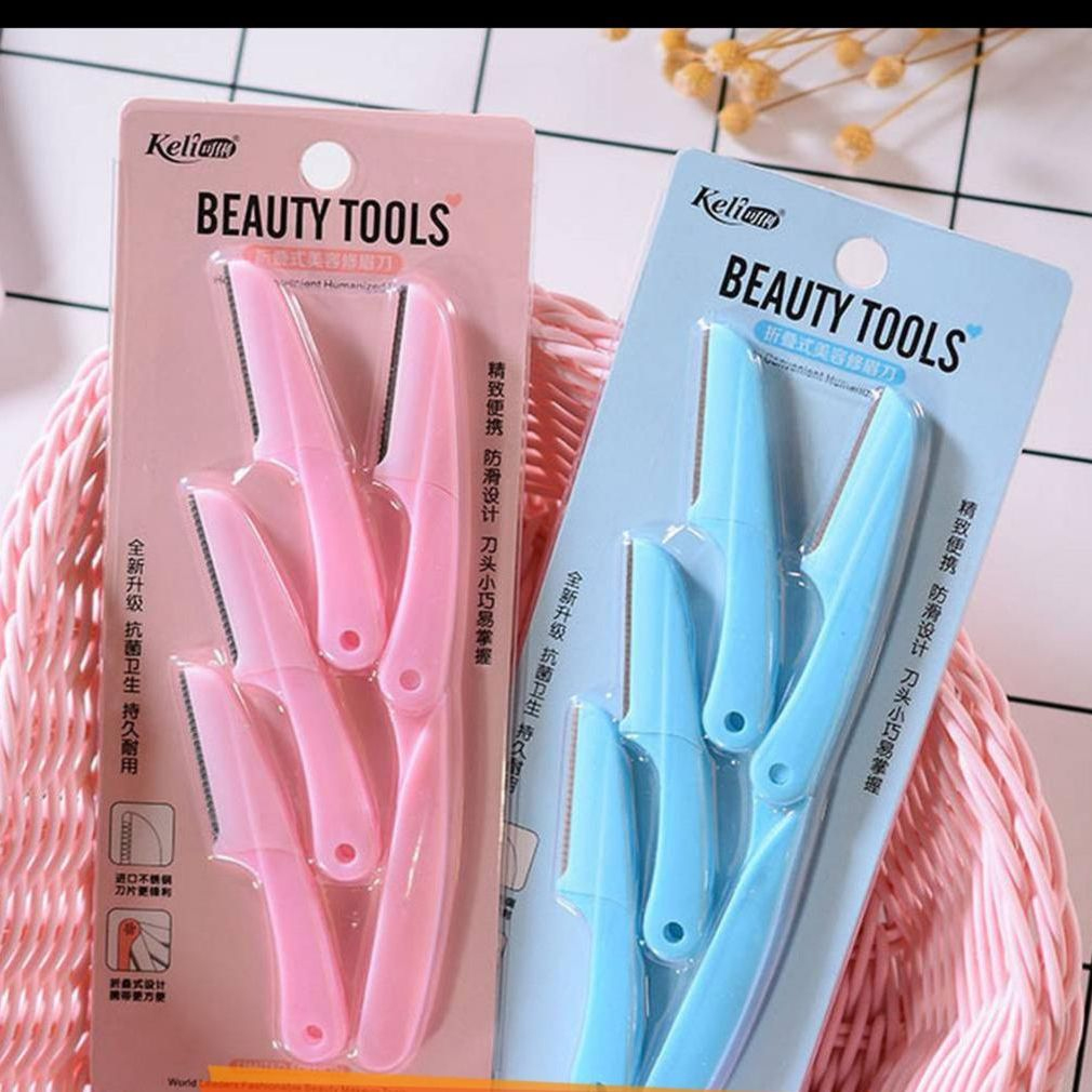 Eyebrow Razor Pack of 4 Foldable Eyebrow Facial Hair Removal, Shaper, and Trimmer