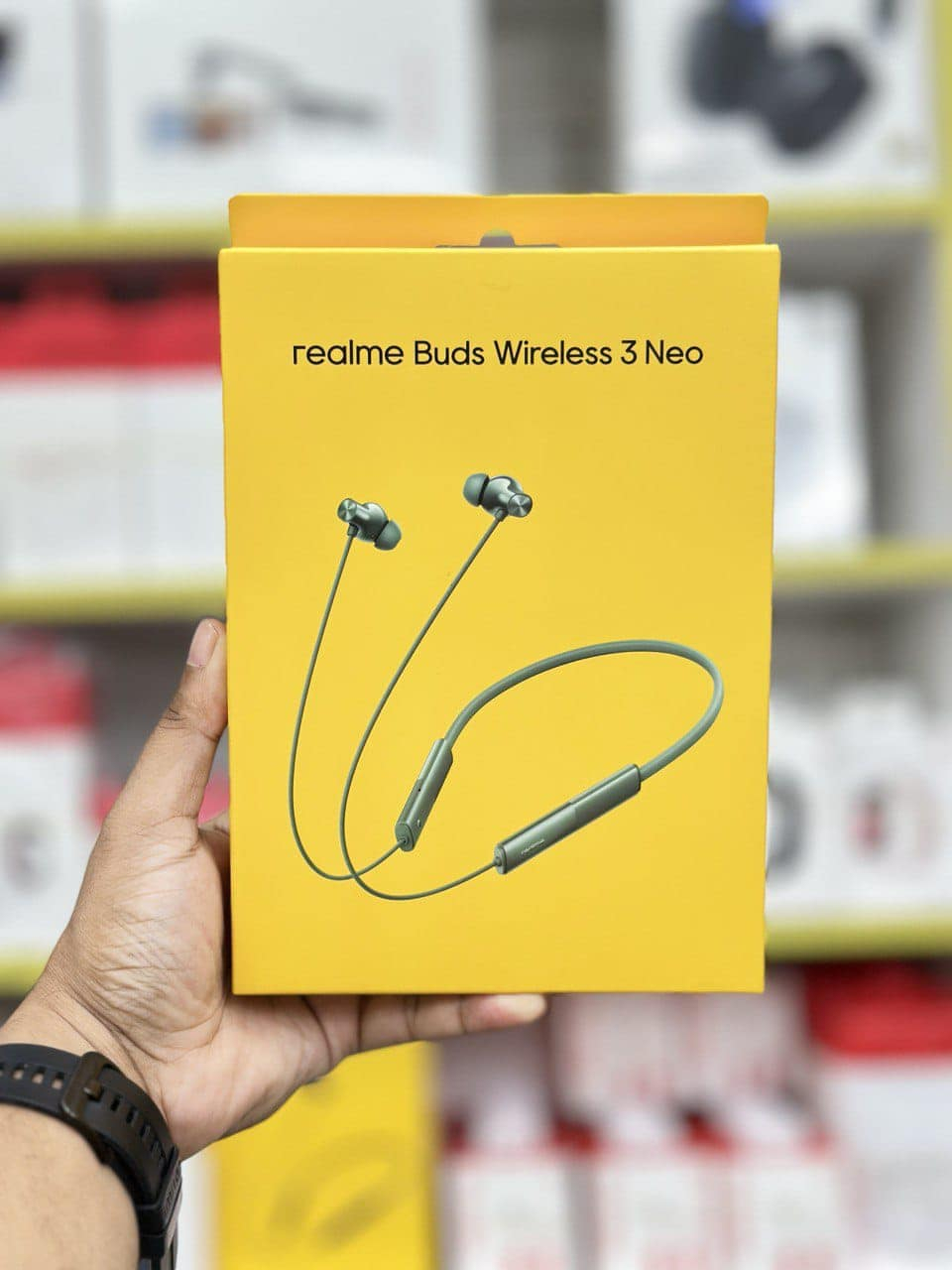 Realme Buds Wireless 3 Neo in Ear Bluetooth Neckband with 13.4 Mm Dynamic Bass Boost Driver,Upto 32 Hours Playback,Fast Charge,Ai Enc,45Ms Low Latency,Ip55 Dust&Water Resistannt&Bluetooth V 5.4