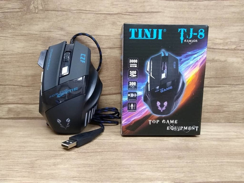 Gaming Mouse  Gamer Tinji Tj-8 Optical 1600 Dpi Usb Led 6 Buttons USB Multicolor LED Optical Mouse