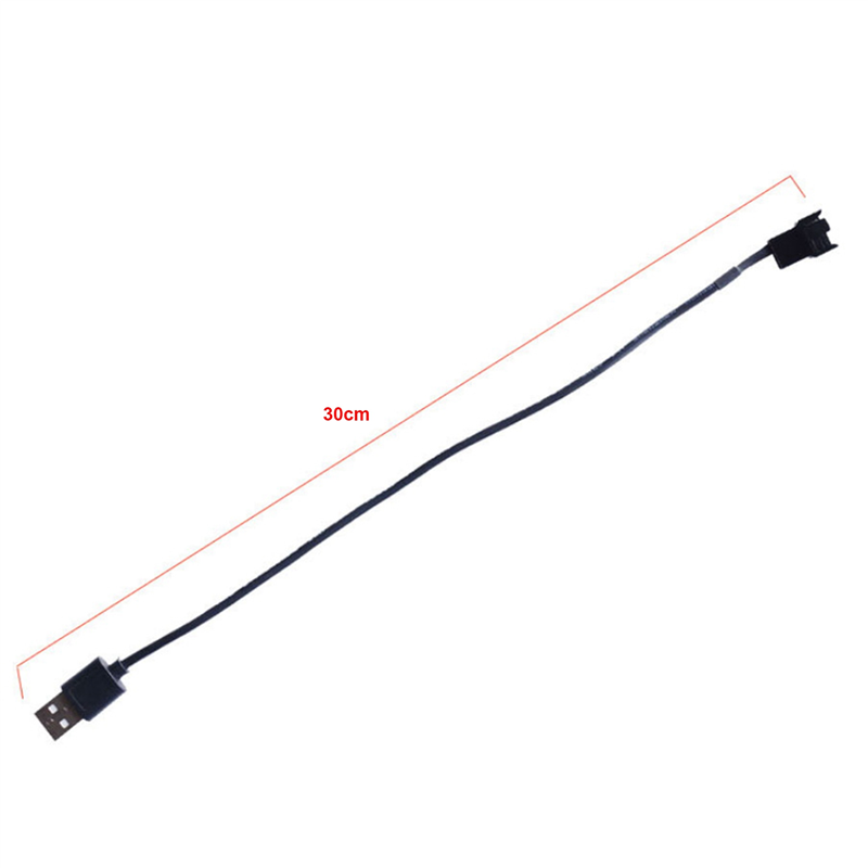 10Pcs USB To 4 Pin Fan Adapter Cables Computer PC Fan Power Cable Connector Adapter 5V USB To Computer CPU Fan Cable. 