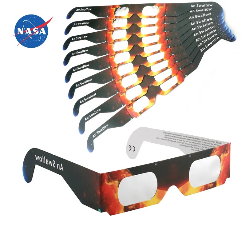 Paper Soluna Solar Eclipse Glasses CE and ISO Certified Safe Shades for Direct Sun Viewing Outlier Aeuinv