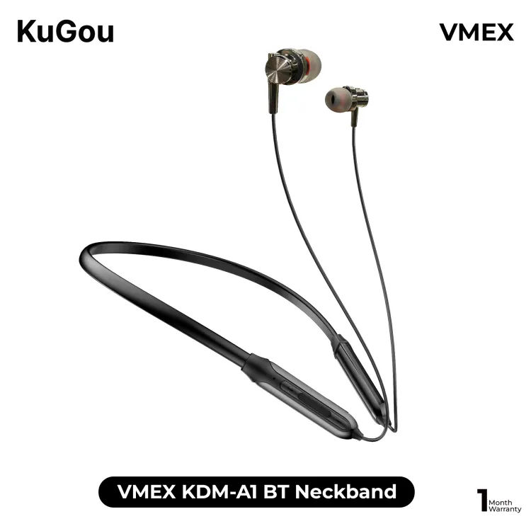 KDM A1 Headphone ECO 150 Bluetooth Neckband with Magnetic Bud s