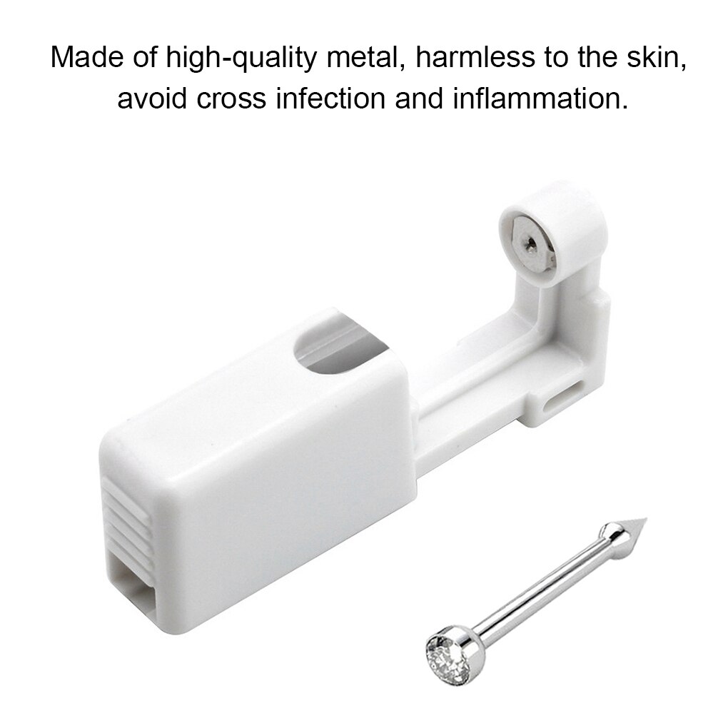 Piercing Tool Nose Ear Manual Piercer Body Piercing Hole Punching Single Use Safe Sterile Piercing Tool. 