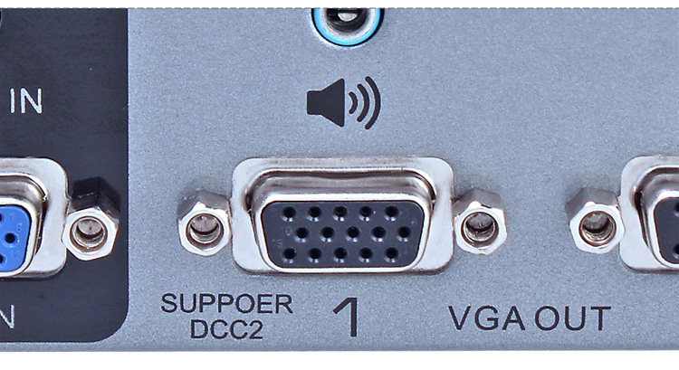 DTECH Powered 2 Port VGA Splitter Box SVGA Video Distribution 1 PC to 2 Monitor. 