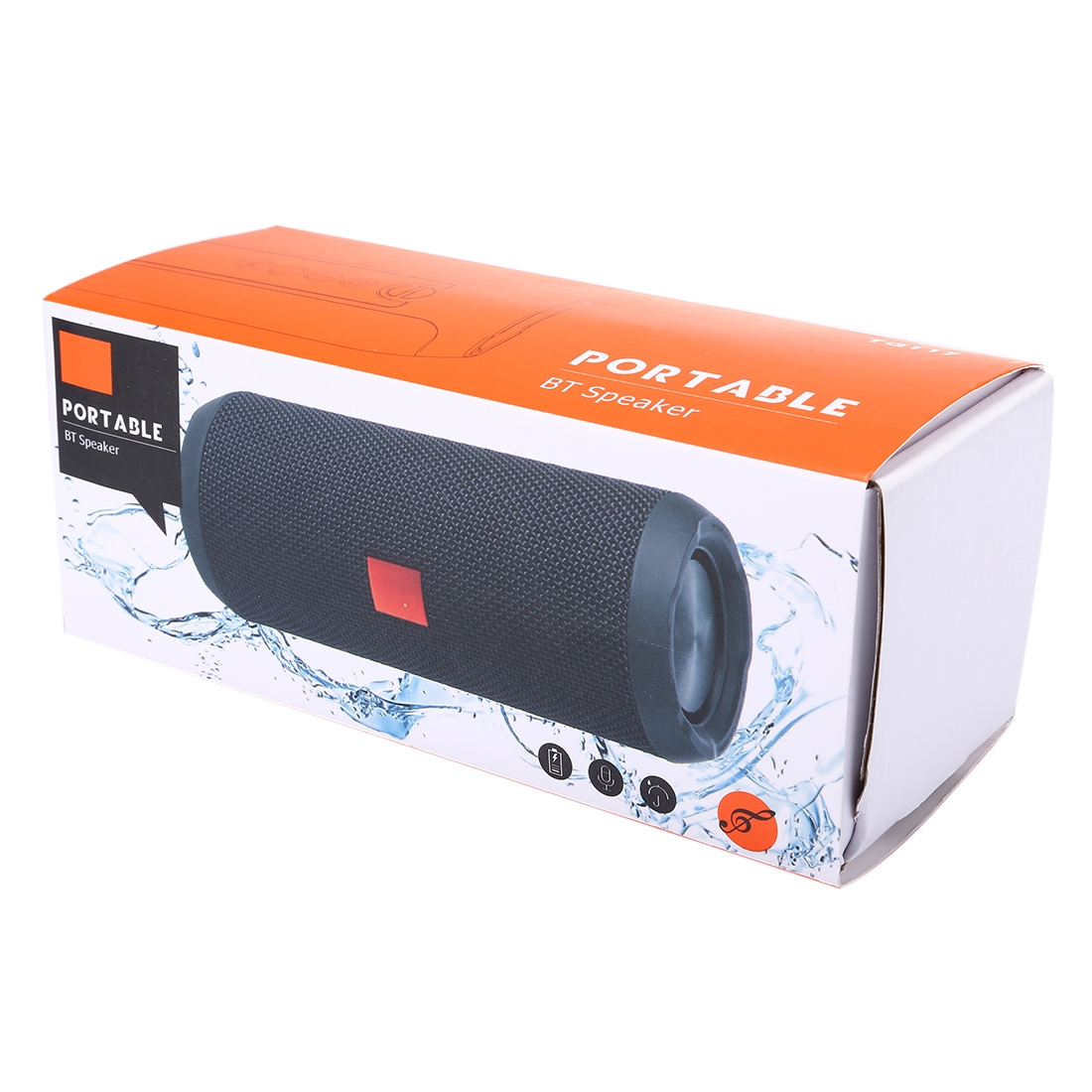 (New)TyG TG117 Portable Bluetooth Stereo Speaker, with Built-in MIC, Support Hands-free Calls y TF Card y AUX IN y FM, Bluetooth Distance: 10m. 