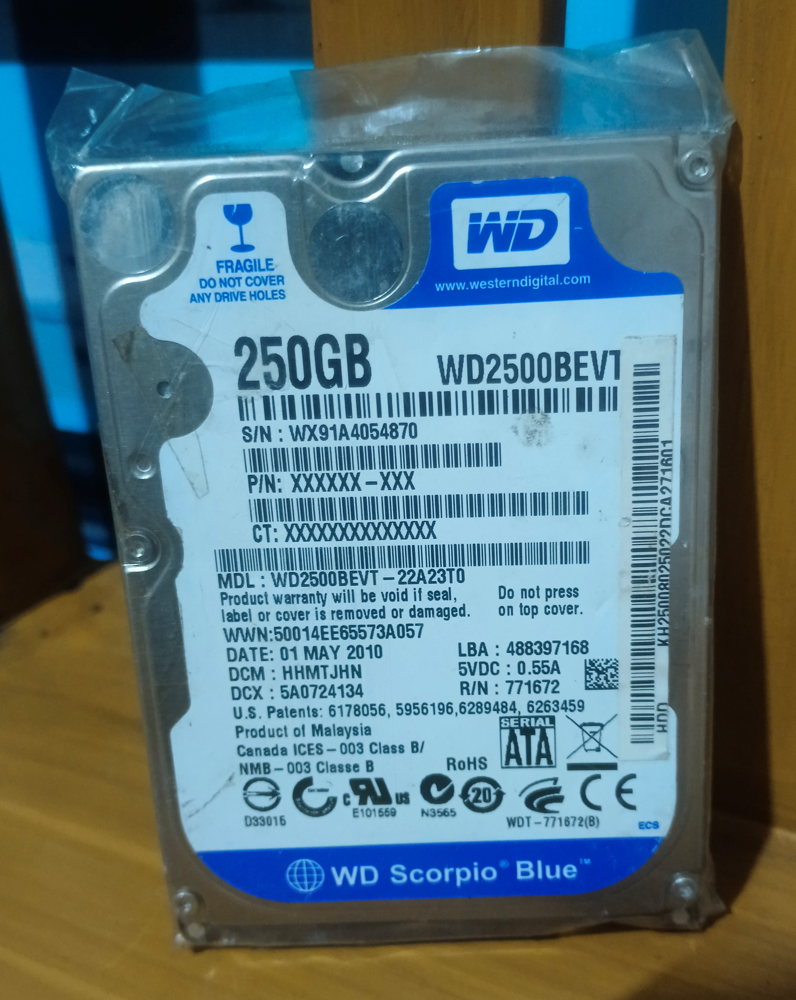 Hard disk Inch Sata 25ogb multi brand available for laptop