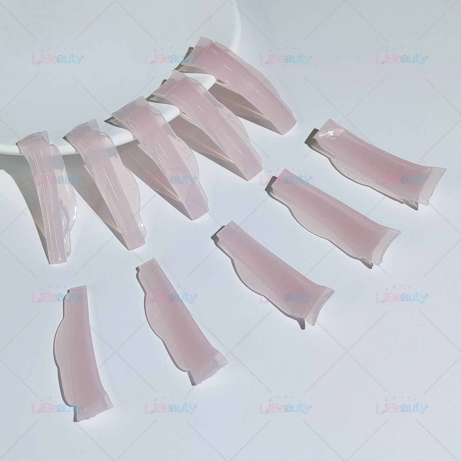 Libeauty Glue Free Silicone Eyelash Perm Pads Sticky Lashes Rods Shield Lifting 3D Eyelash Curler Accessories Applicator Tools. 