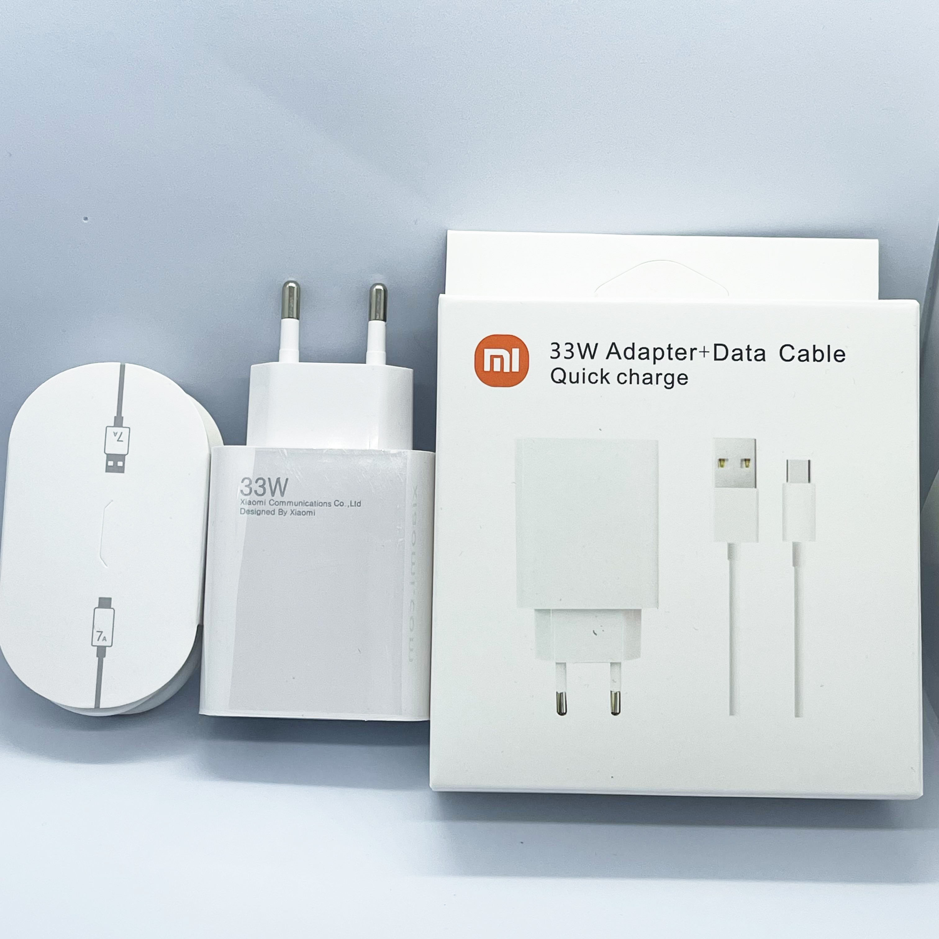 Original Xiaomi Redmi 33W EU Plug Turbo Fast Charger With 7A TYPE-C Cable For Mi 10T pro Mi10T Mi11 Mi11lite Mi11T Pro K20 K30 K40 Note 9 8 7 pro Mi 11 Poco X3 F3 Etc. 