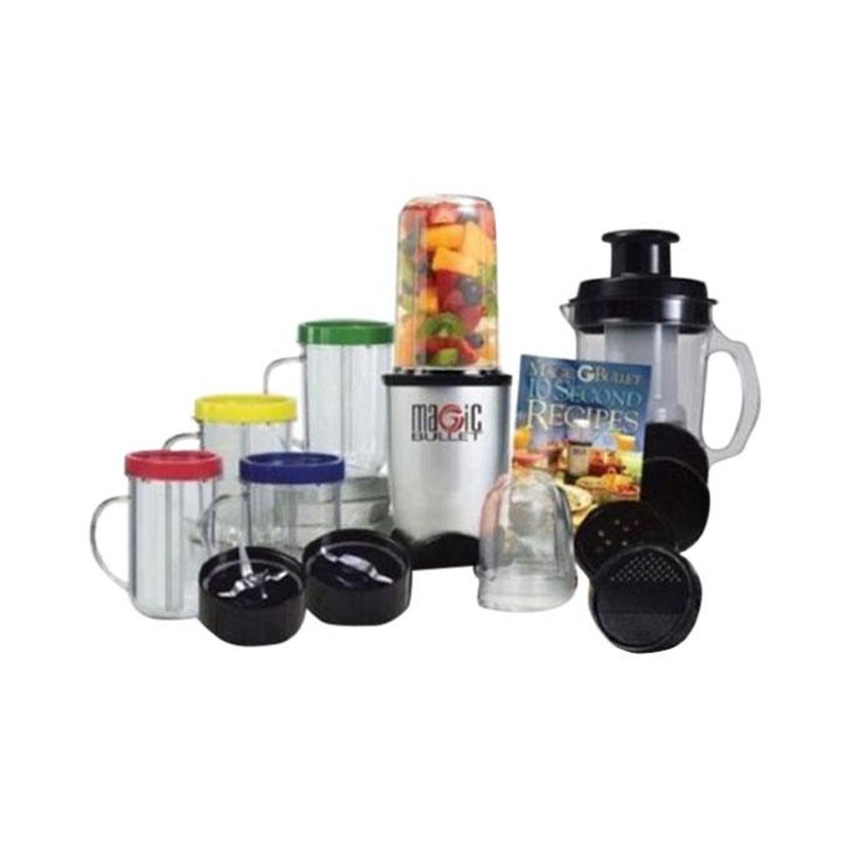 Magic Bullet Blender - 21 Pcs Set -  Silver and Black