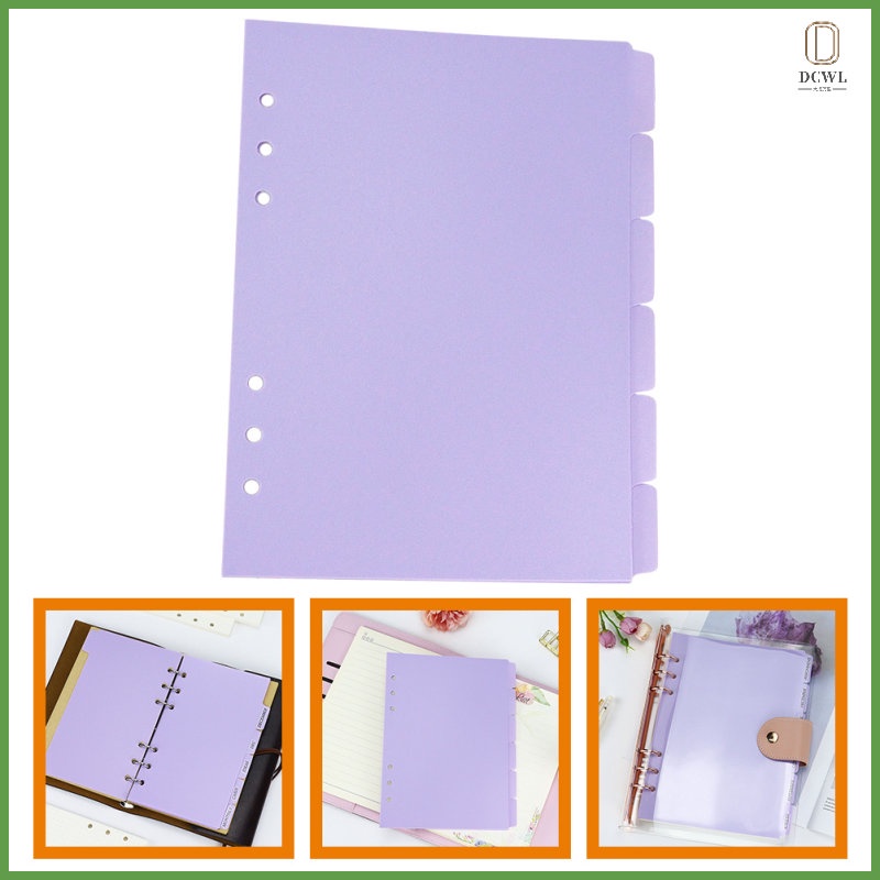 Separator Page Notepad Dividers Notebook Tab Label Binder 6 Pcs dachwanli. 