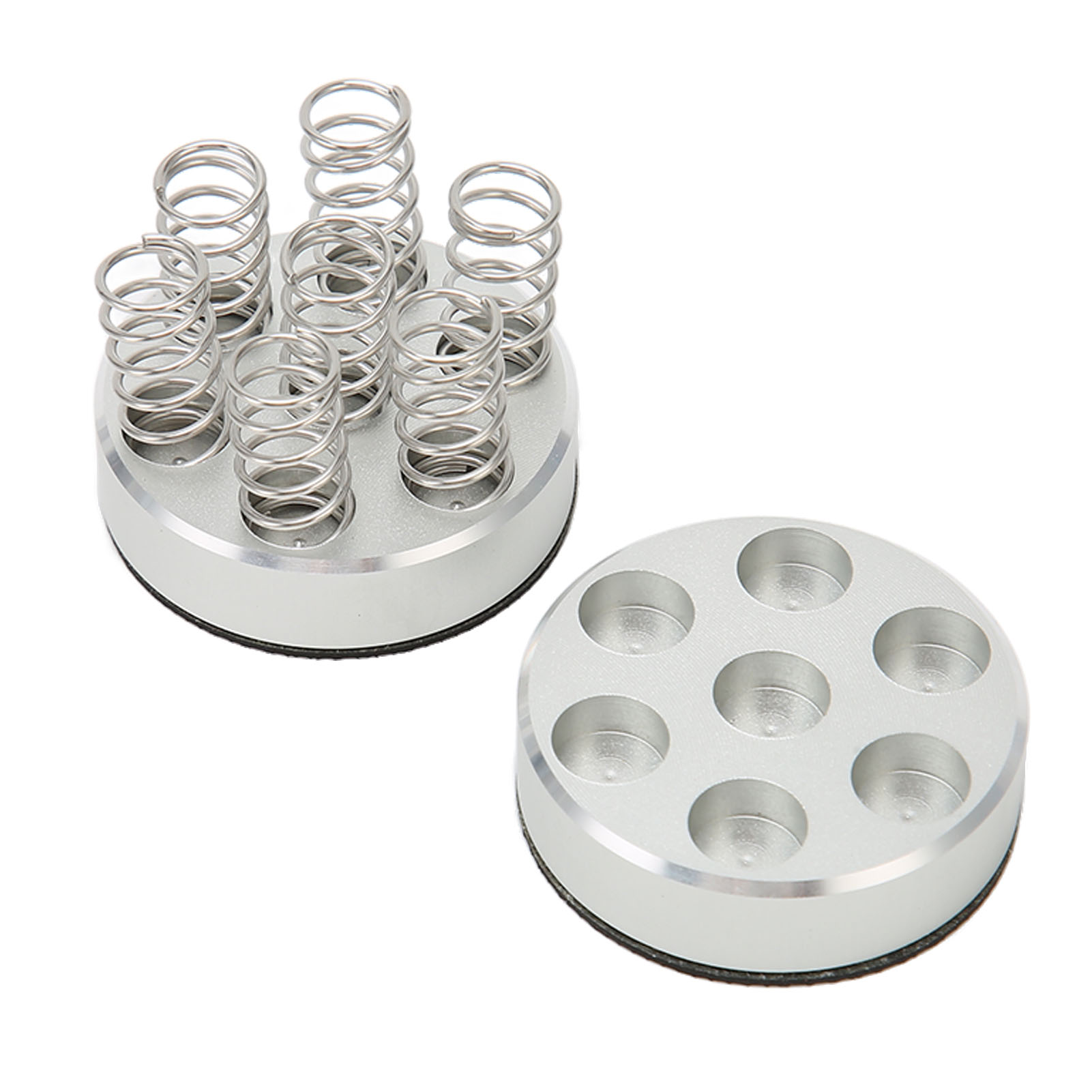 Isolation Stand Feet, Shock Absorption Reduce Resonance Generation Aluminum Alloy Spring Speaker Spikes Isolation Stand Easy To Install  for Amplifier. 