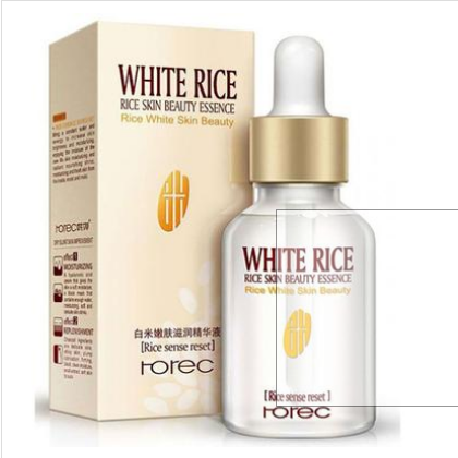 White Rice Serum Reduces Wrinkles and Lighten Dark Spots Pore Minimizer Anti- Aging Face Moisturizer Skin Lightening-15ml