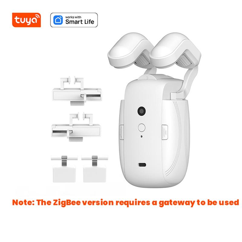 TUYA Smart ZigBee Curtains Robot Roman Rod Track/T/U-Rail Tracks 3in1 Automatic Curtain Opener Curtain Motor Smart Life. 