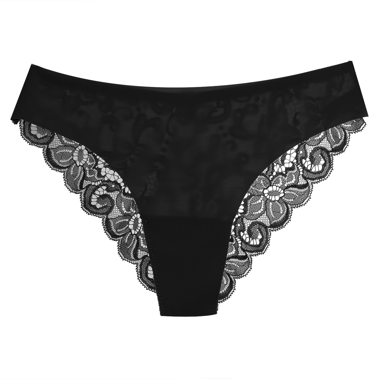 Lace Women's Panties Transparent Seamless Female Underwear Low-Waist Elasticity Briefs for Ladies Ice Silk Soft Lingerie