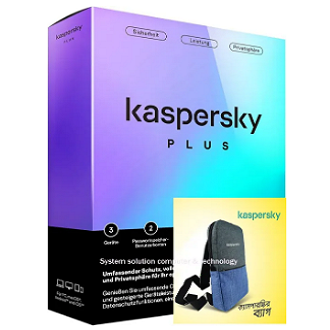 Kaspersky Plus 3-User-1-year-2 Password private Vaults Advanced Internet Security Software with free Beg