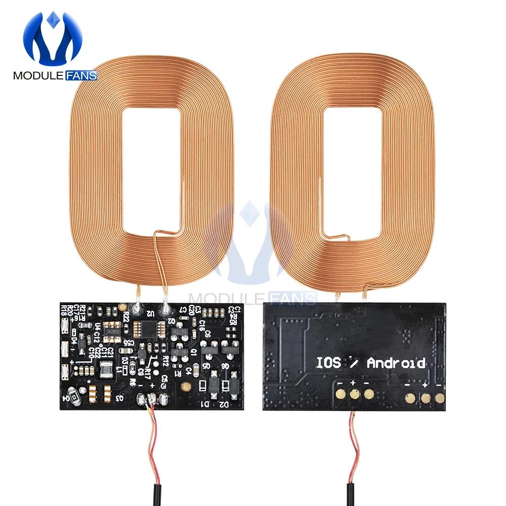 DIY for Qi Standard Wireless Charging Coil Receiver Module Circuit Board DIY Coil For Phone For Battery 5V 1A Fast Quick Charger