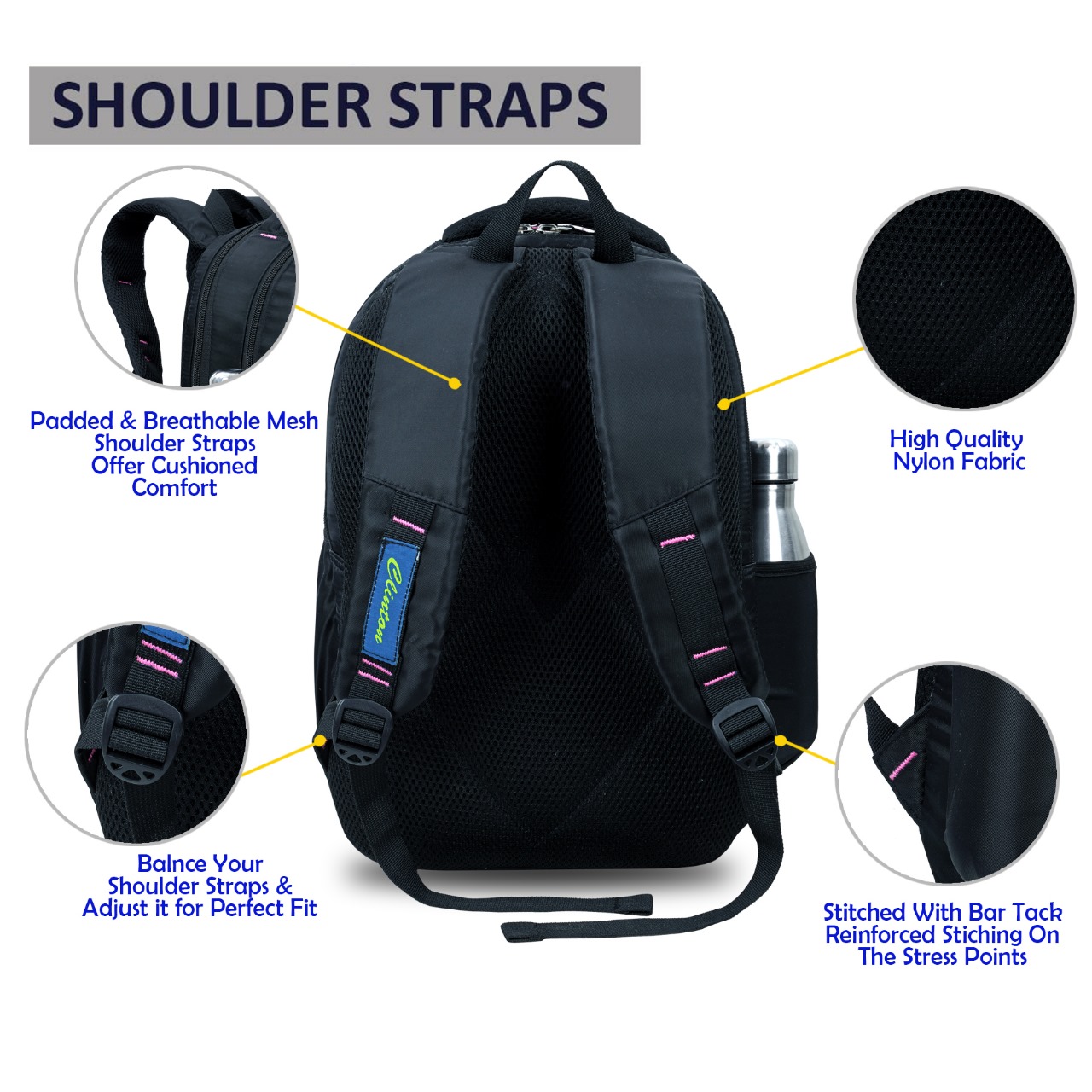 Espiral CLINTON Fashionable Cute Stitch Backpack for Teenager School Bag Baby Cartoon Backpack Boys Girls Stitch Laptop Travel Bags (Hight 17"). 