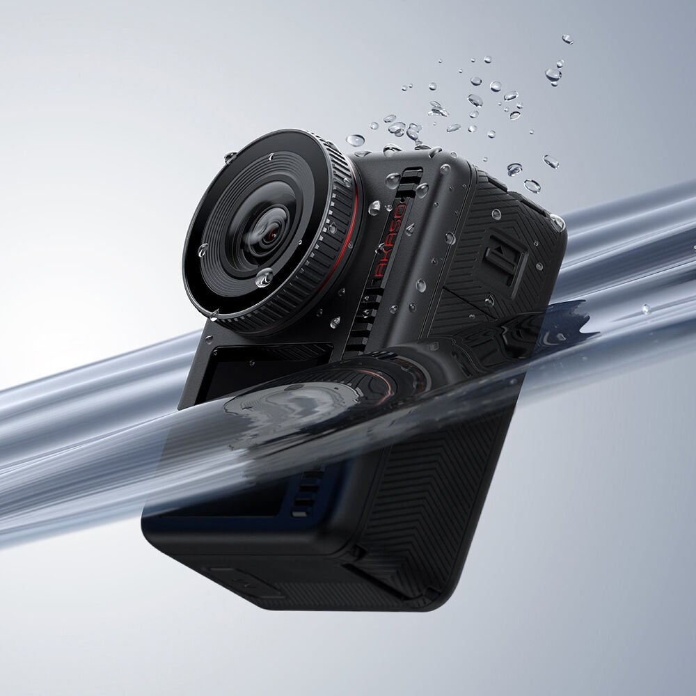 AKASO Brave 8: 4K60fps Action Camera With Dual Screens - 48MP Photos - 8K Time-Lapse and Underwater Support. 