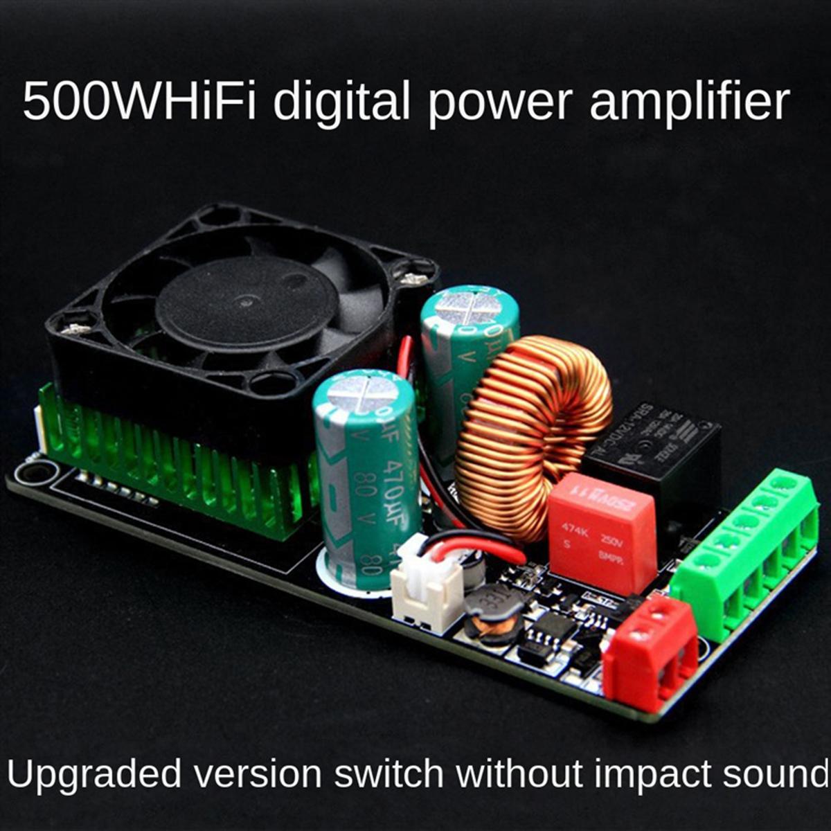 1 PCS HIFI 500W Digital Amplifier Class D Audio Amplifier Board Module with Speaker Protection Better Than LM3886 IRS2092S