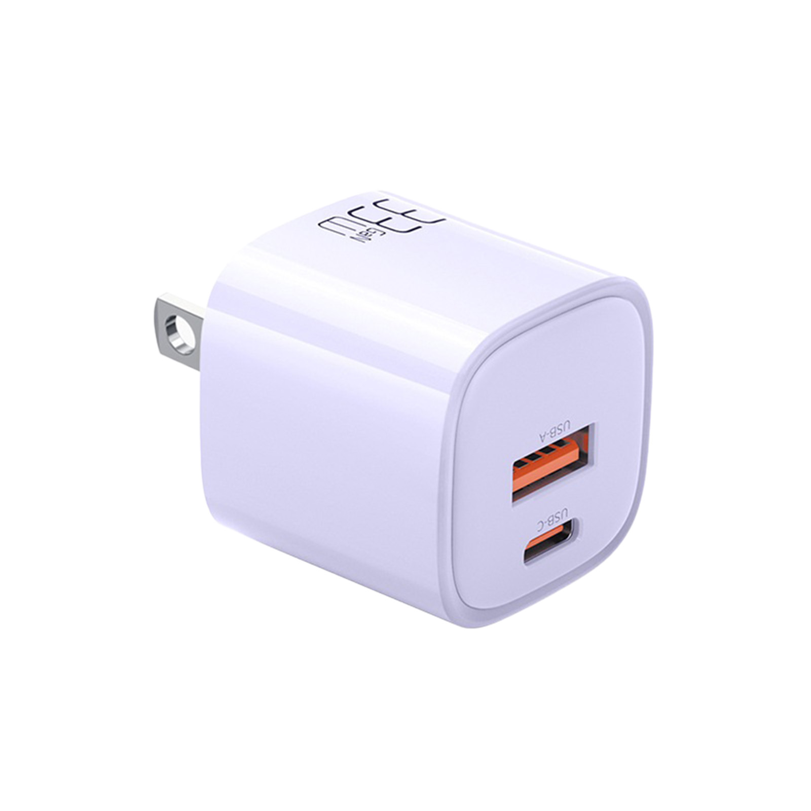 USB C Fast Wall Charger Block Fast Charging Plug Box Brick Cube 33W Dual Port PD Power Type C Charging For Laptops Smart Phone. 