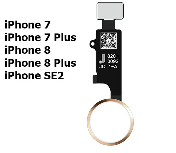 Replacement home Button for Apple  iPhone 8/8plus -Gold. 