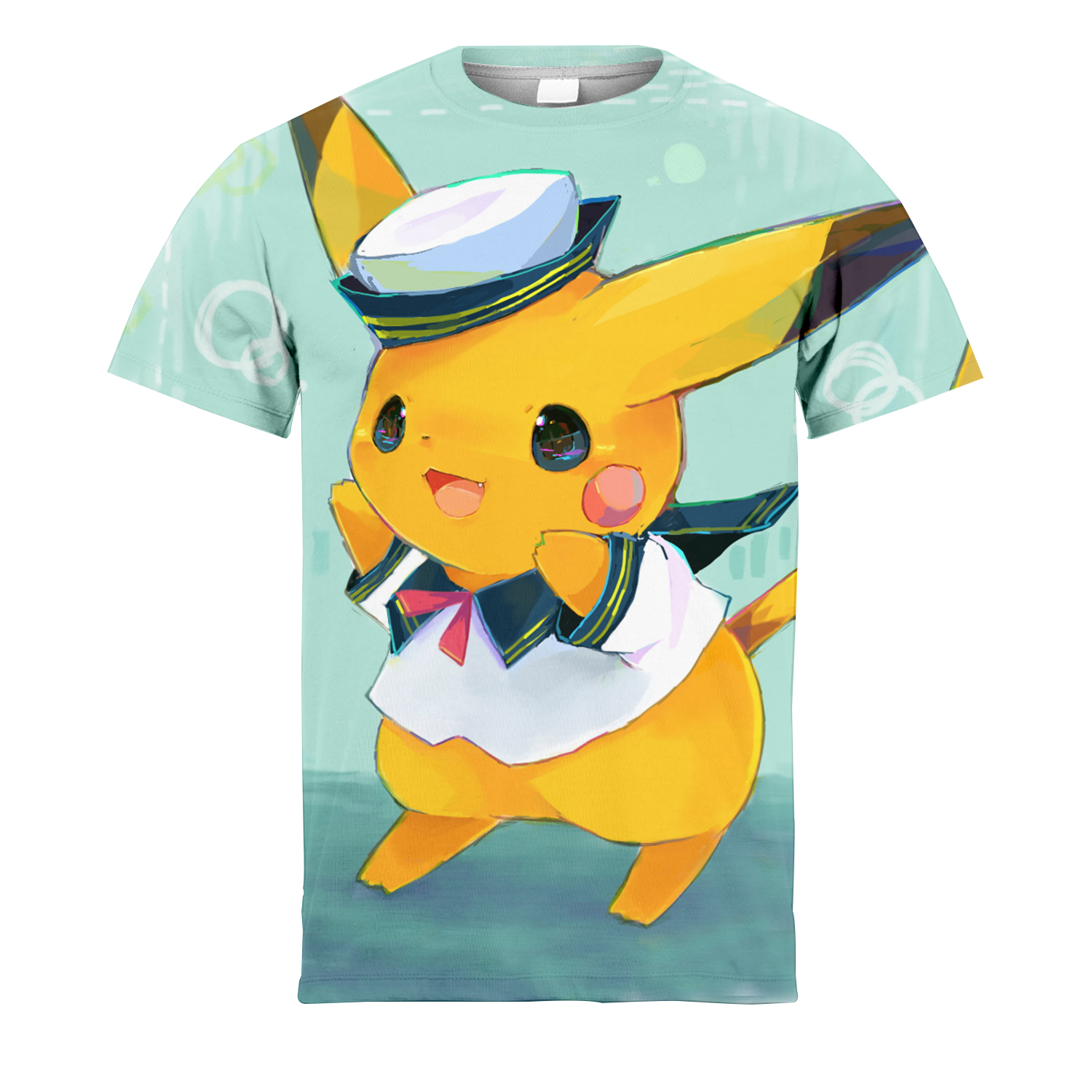 Summer 2023 New Pikachu Anime Men's And Women's T-shirt Trend Women Cute Fashion Children's Short-sleeved T-shirt. 