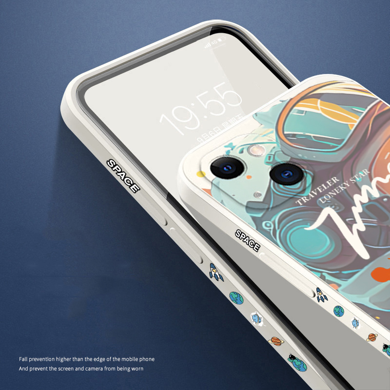 Saturn Cute Astronaut Phone Case For Xiaomi Redmi Note 13 11 12 Pro Plus 5G 10 S 11S 12S Redmi 13C Soft Silicone Cover For Child. 