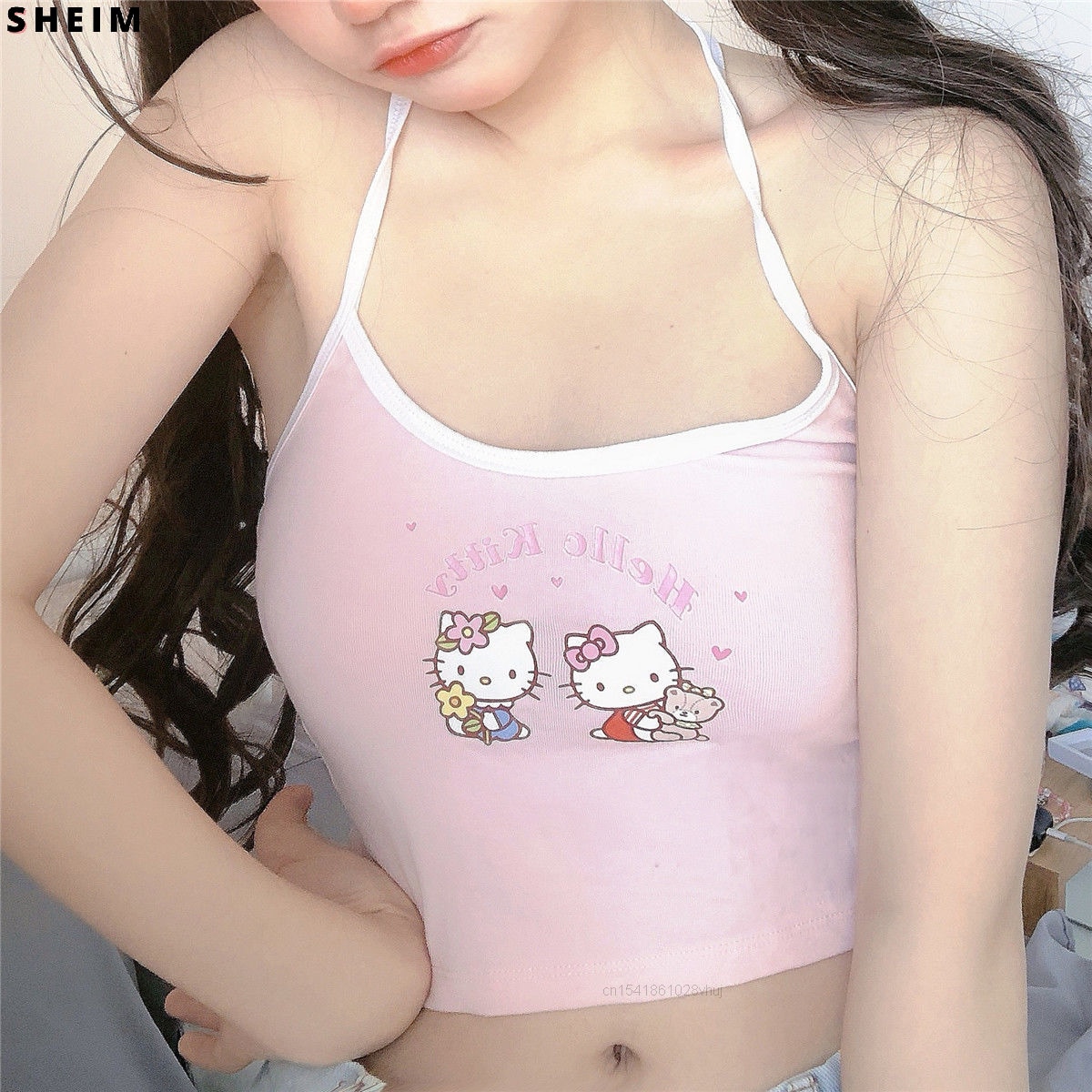 Hello Kitty Bikini Bra Top lingerie - Y2k crop top Kawaii top