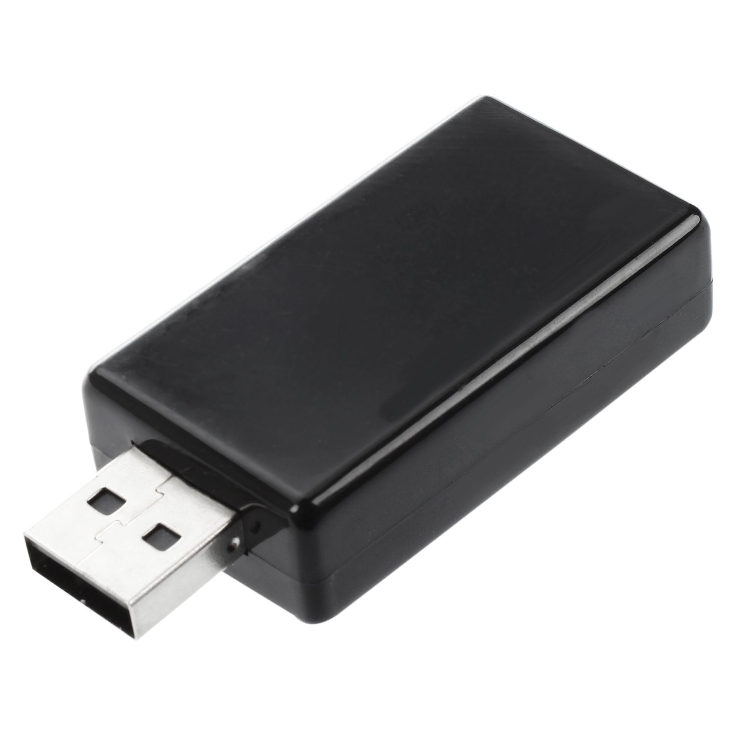 7.1 Channel USB External Sound Card Audio Adapter - Clear gray. 