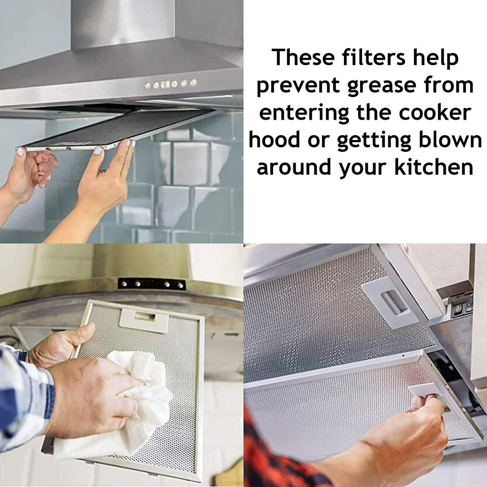 1/2PCS Range Hood Filter Ventilation Aluminium Aspirator 26*32CM Kitchen Extractor Cooker Hood Grease Filter Home Improvement. 