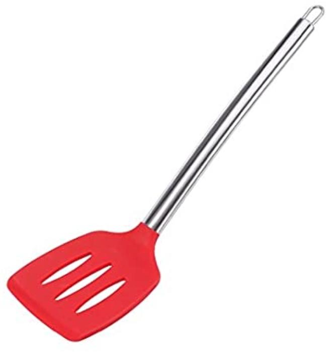 Silicon Spoon & Stainless Steel Handle khunti