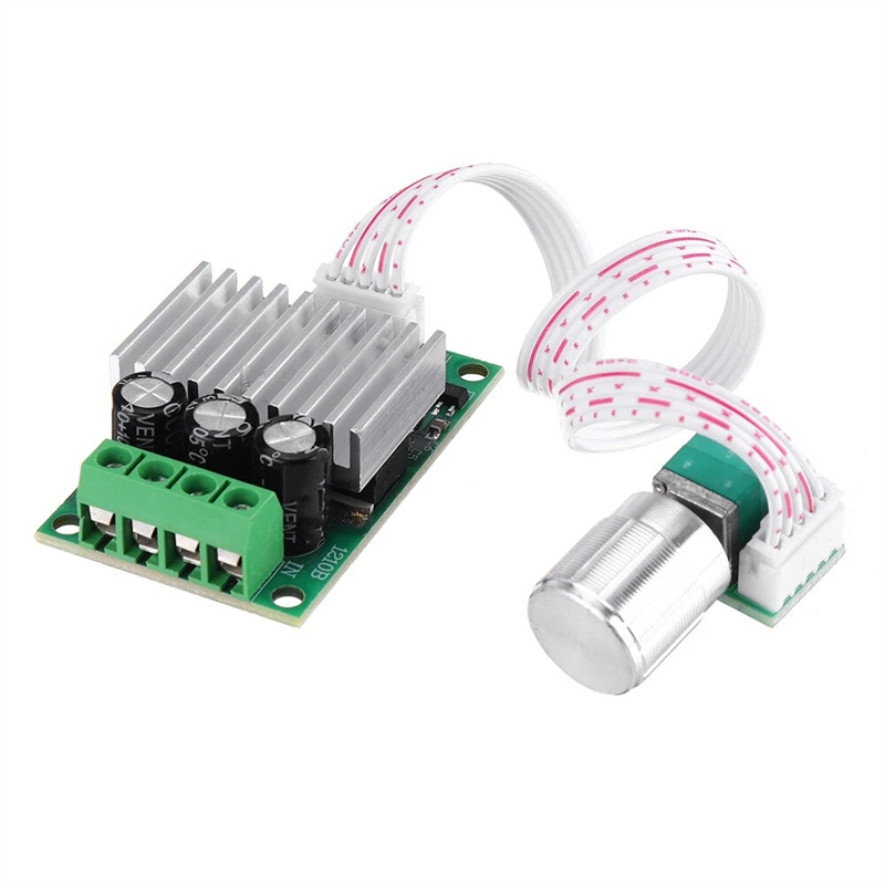 DC 12V to 24V 10A High Power PWM DC Motor Speed Controller Regulate Speed Temperature and Dimming(A)